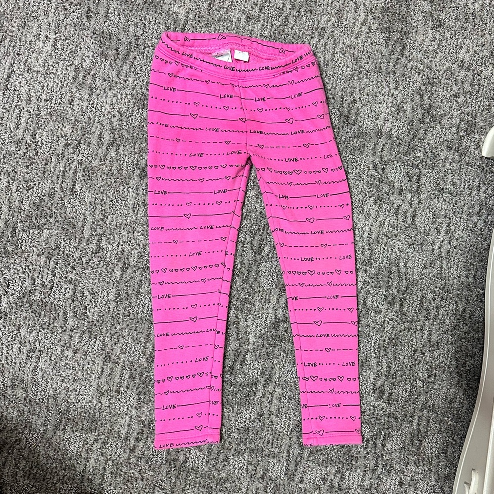 Pink Baby Gap Love 💗 pants fleece inside